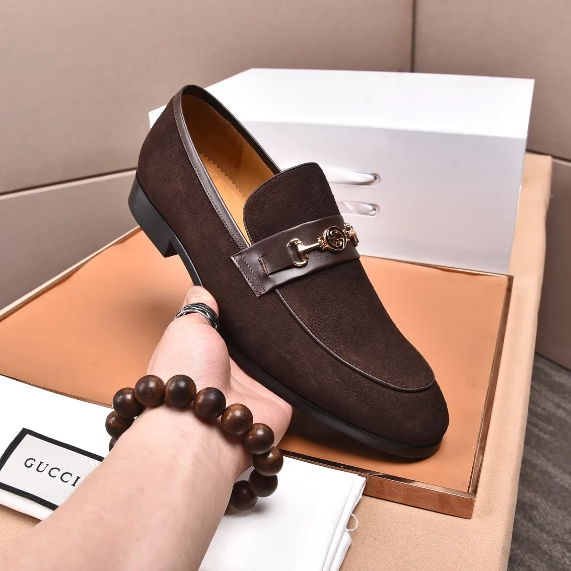 Men's shoes💰540📛📛Original (water-dyed cowhide) Gucci GUCCI official website formal shoes🌀 Italian🇮🇹imported cowhide➕top imported water-dyed cowhide lining💋Finely handmade original bottom, the real thing looks better when photographed in person Standard size 38-44